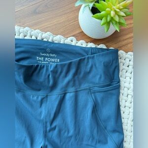 Sweaty Betty | The Power 7/8 Workout Leggings Navy Blue Large